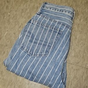 AE PINSTRIPED MOM JEANS